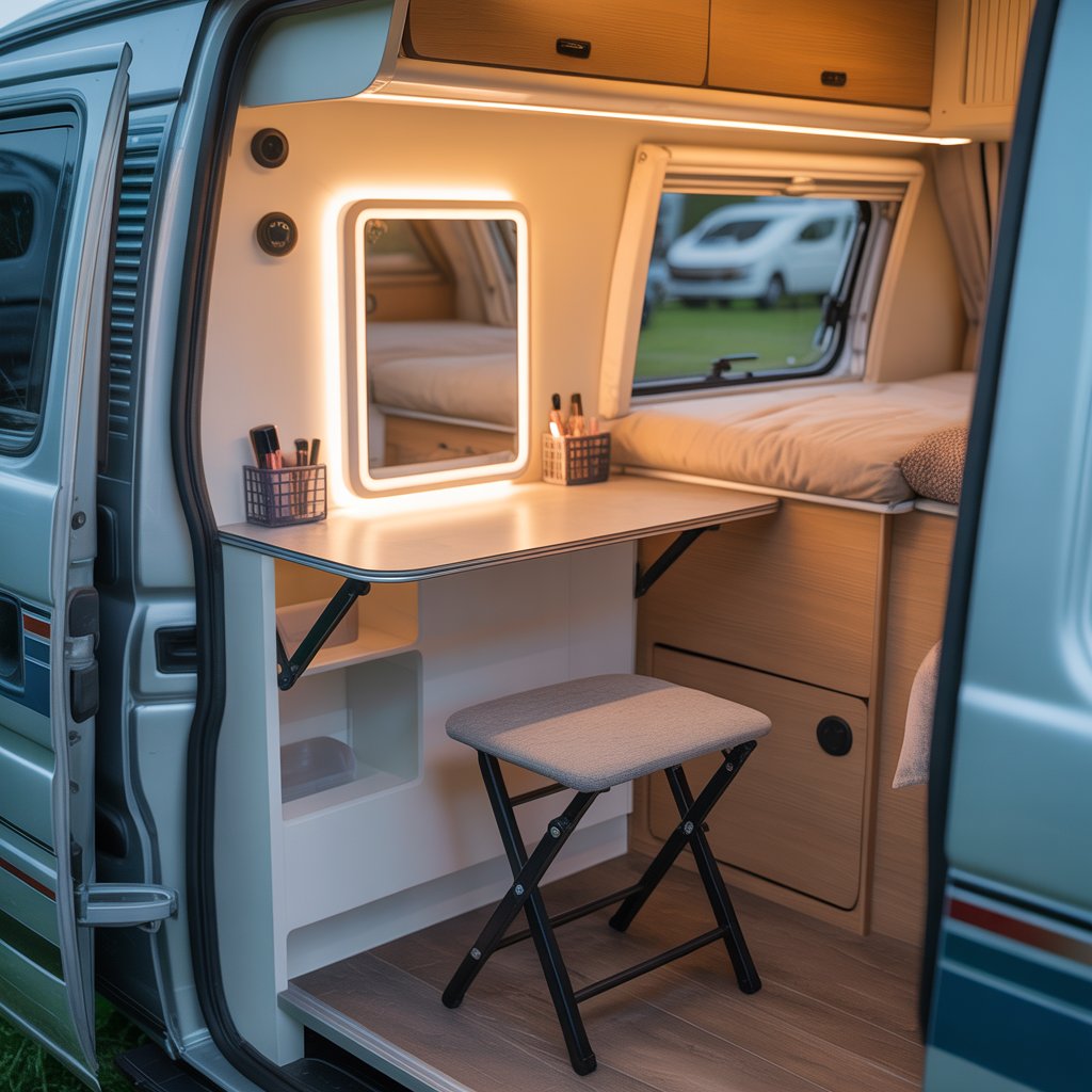 Fold-Down Desk and Vanity Combos