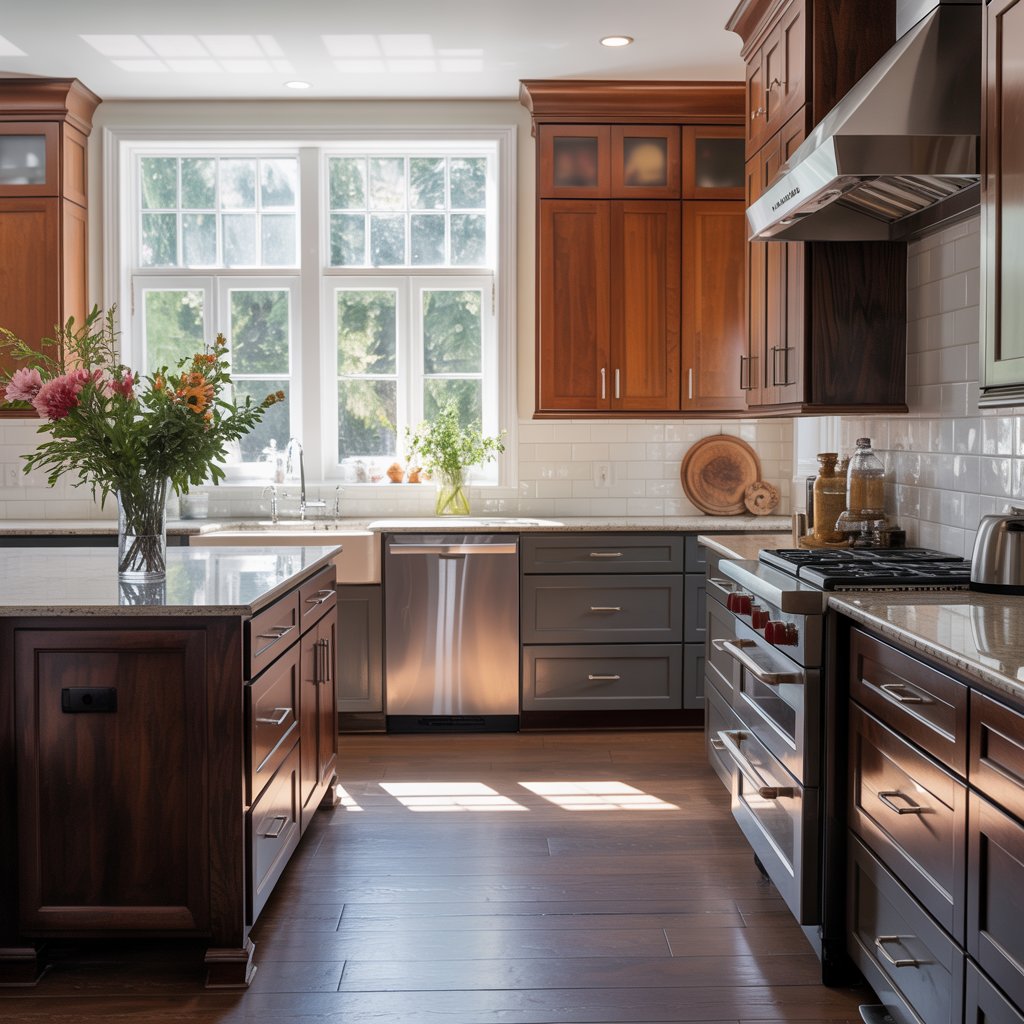 Two-Tone Cabinetry Dynamic Contrast