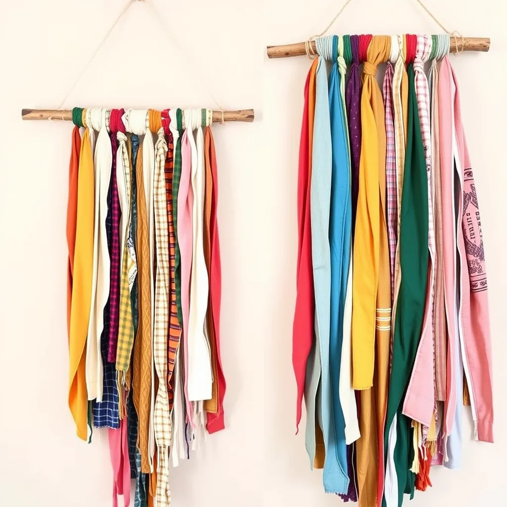 Fabric Scrap Wall Hangings