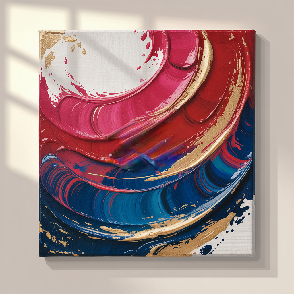 DIY Abstract Canvas
