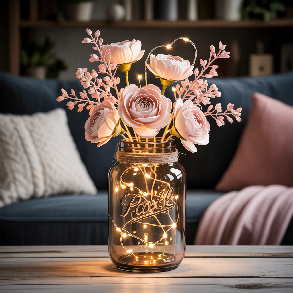 Fairy Light Table Lamps: Handcrafted Warmth