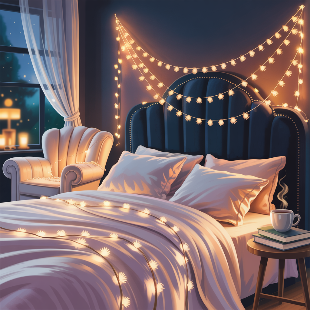 Fairy Lights Decoration Ideas to Transform Your Bedroom into a Cozy Sanctuary