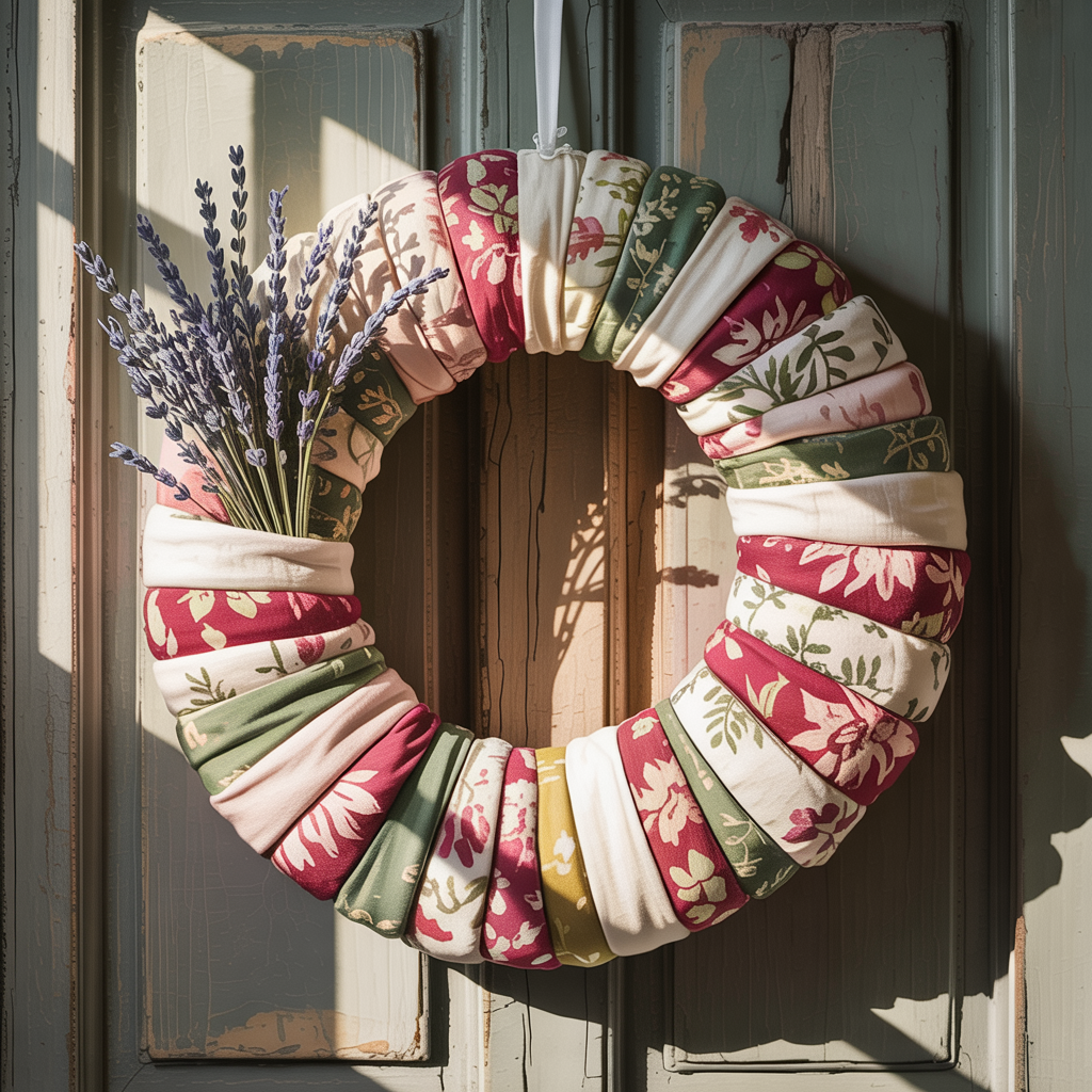 Heirloom & Vintage Fabric Wreaths