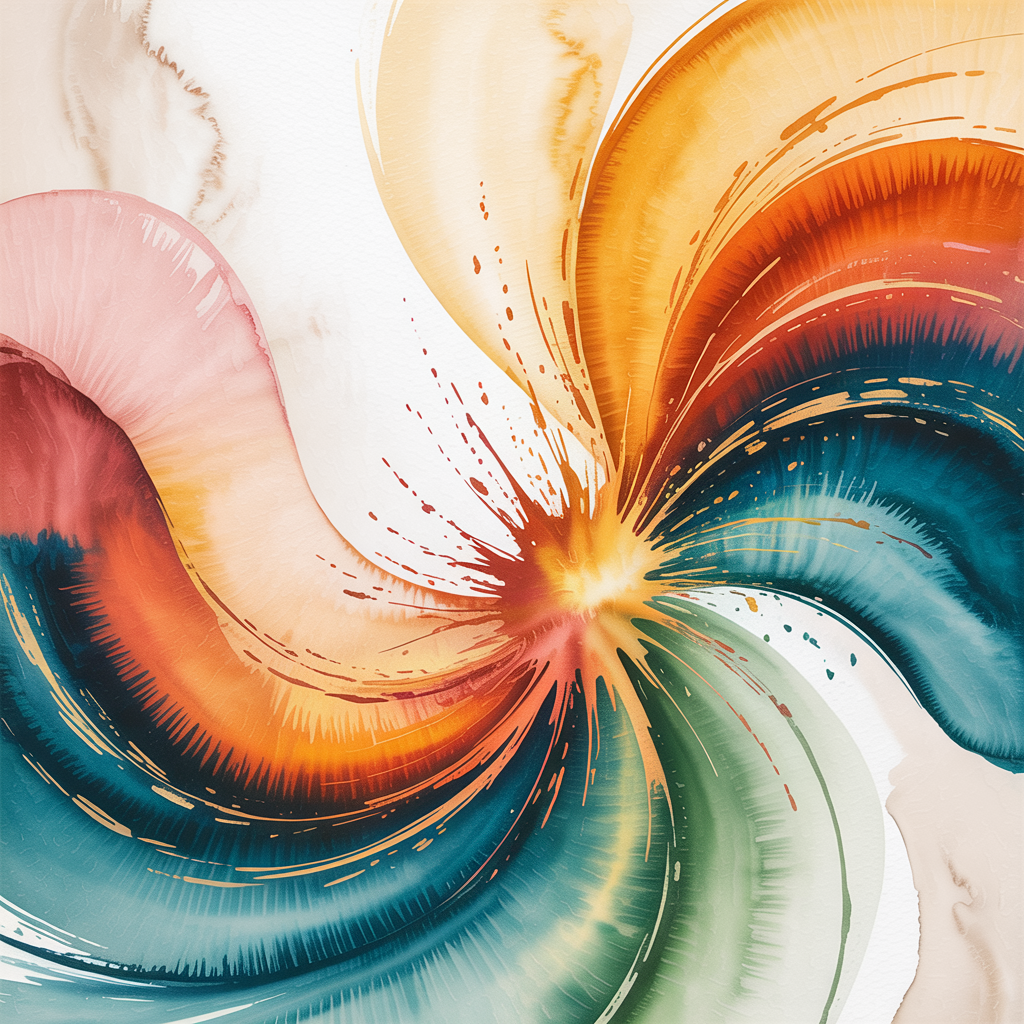 Modern Abstract Watercolor
