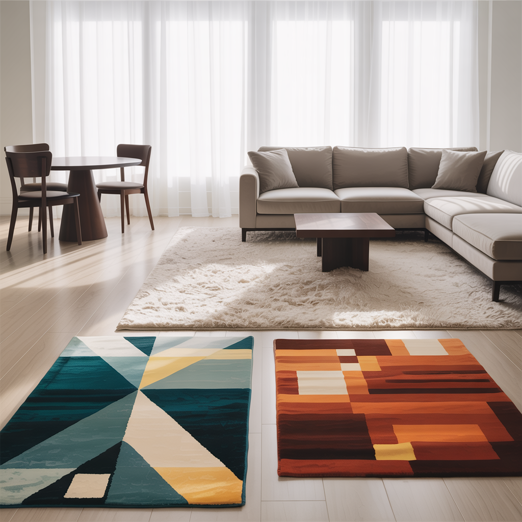 Define Zones with Area Rugs