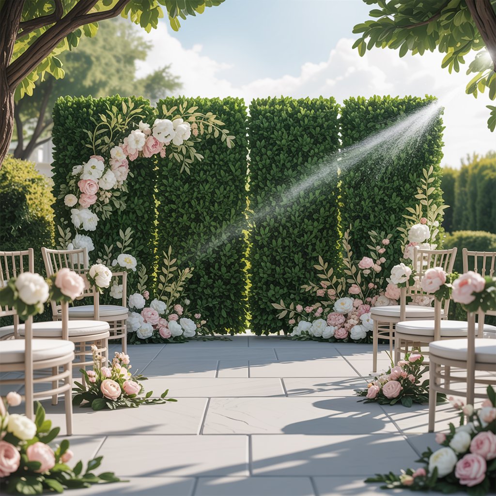 Artificial Hedge Backdrops