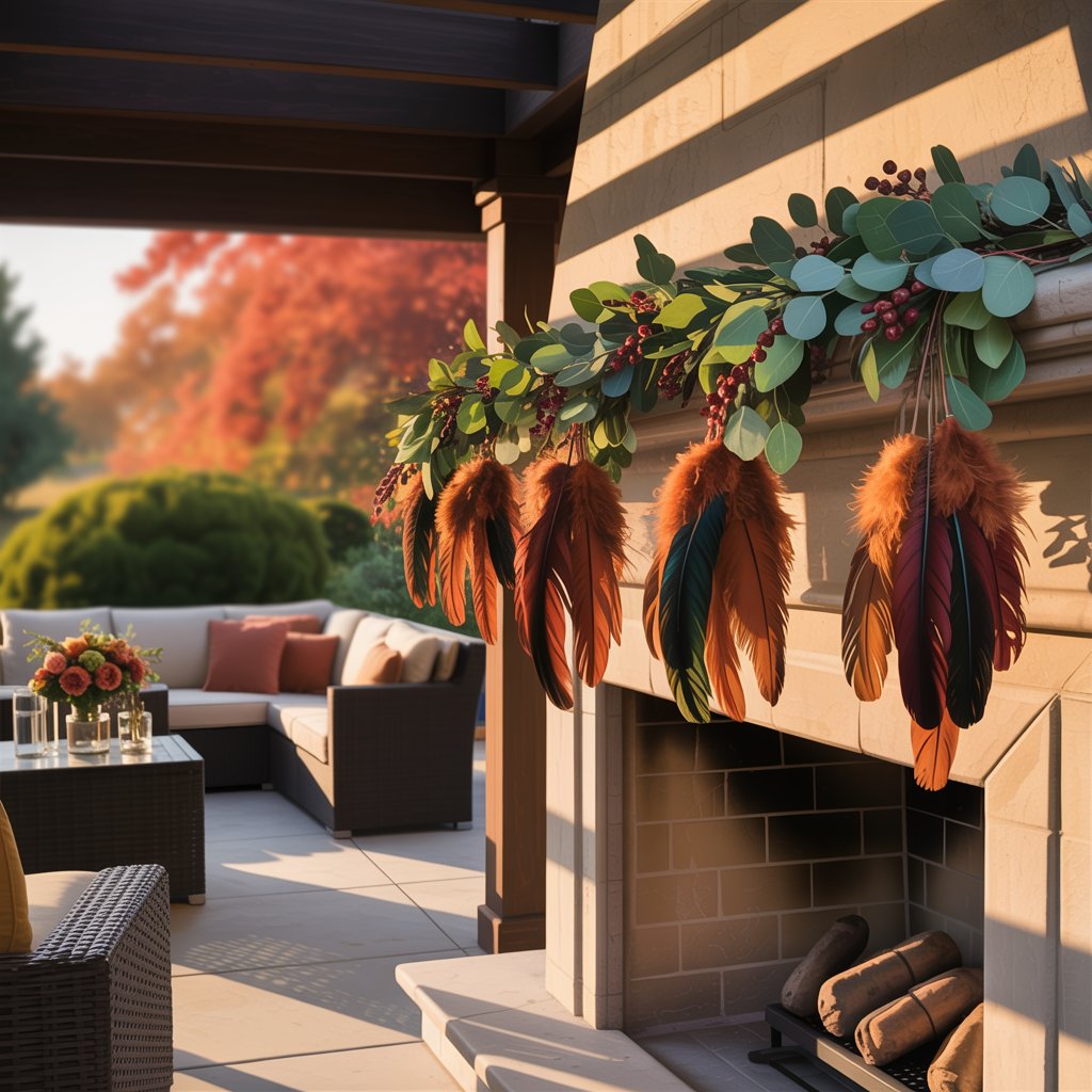Feather-Infused Fall Garlands