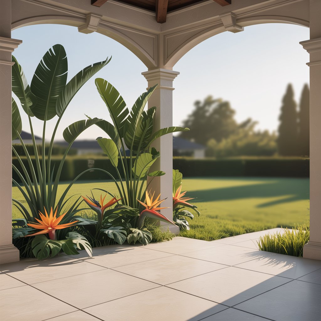 Gazebo Corner Floor Plants for Cozy Ambiance