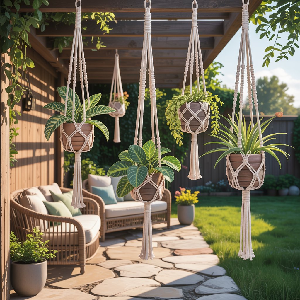 Hanging Macramé Gardens