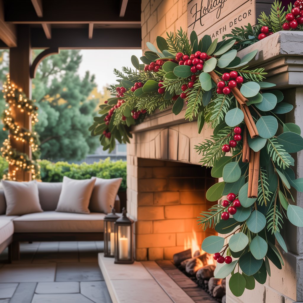 Holiday Hearth Decor