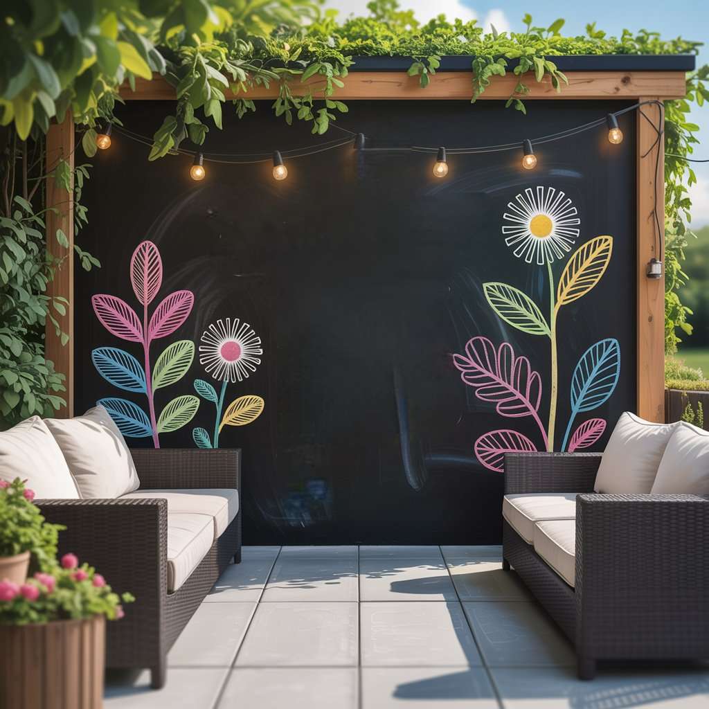 Outdoor Chalkboard Walls
