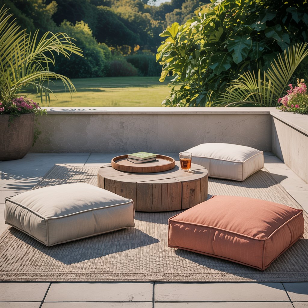 Oversized Floor Cushions for Lounge Zones