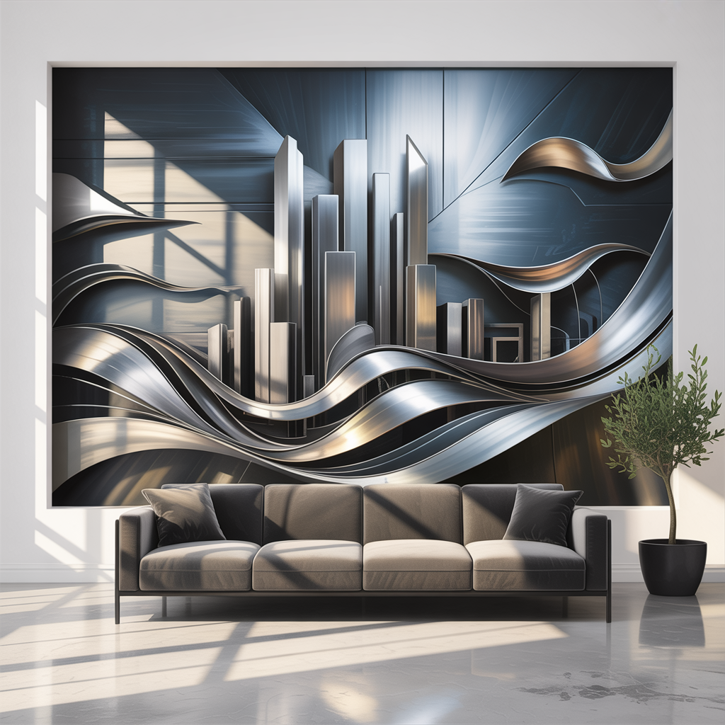Oversized Metal Statement Murals