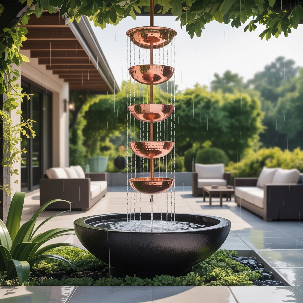 Rain Chains with Basins