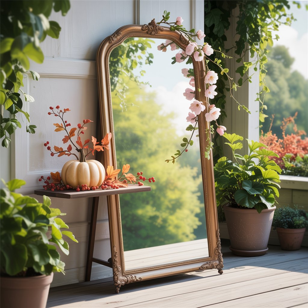 Seasonal Mirror Decor Swaps