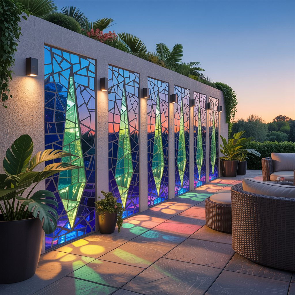 Solar-Powered Mosaic Walls
