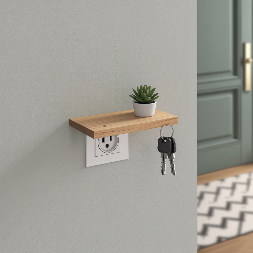Space-Saving Outlet Shelves