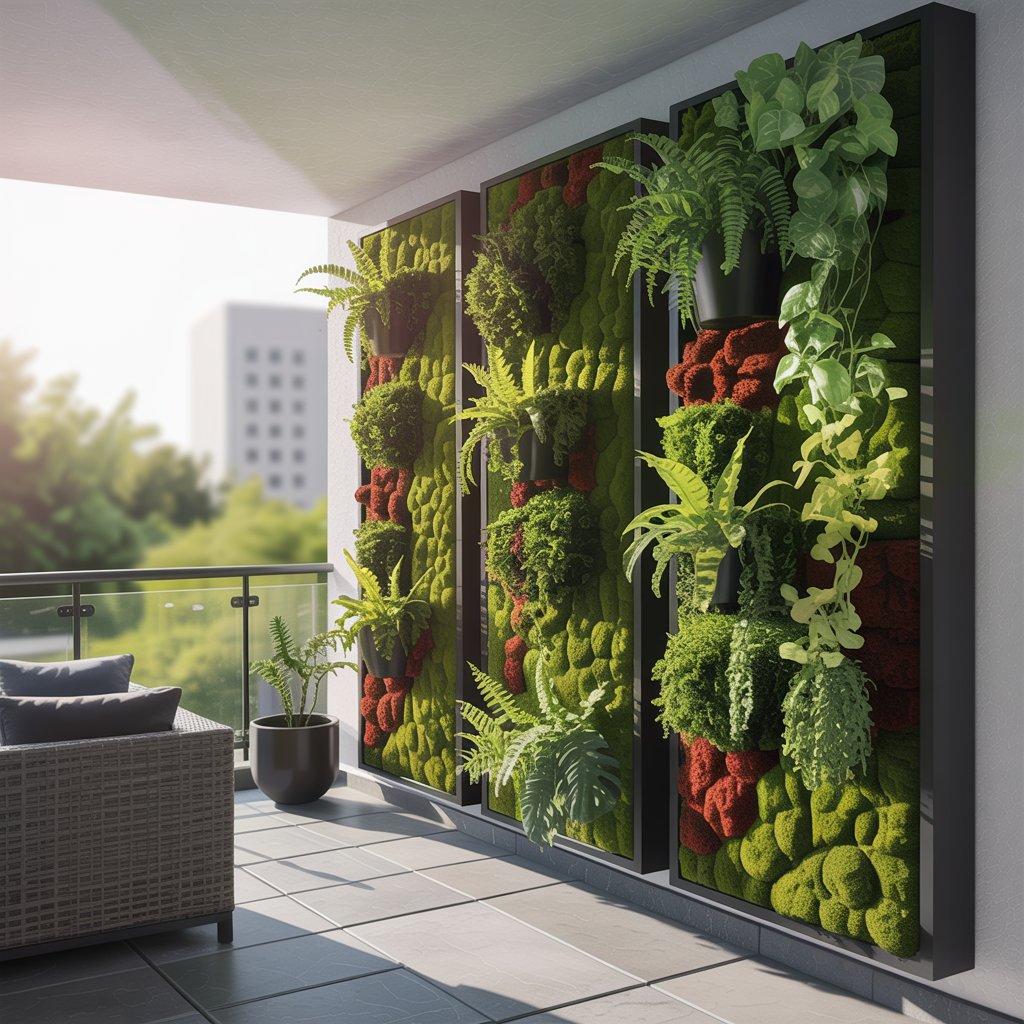  Balcony Vertical Gardens with Modular Panels