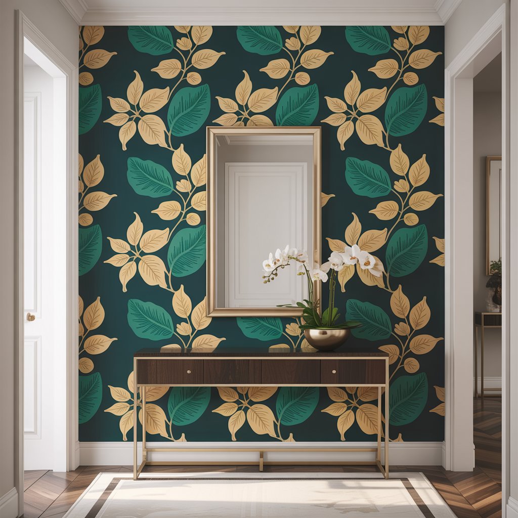 Apply Bold Wallpaper Accent Wall