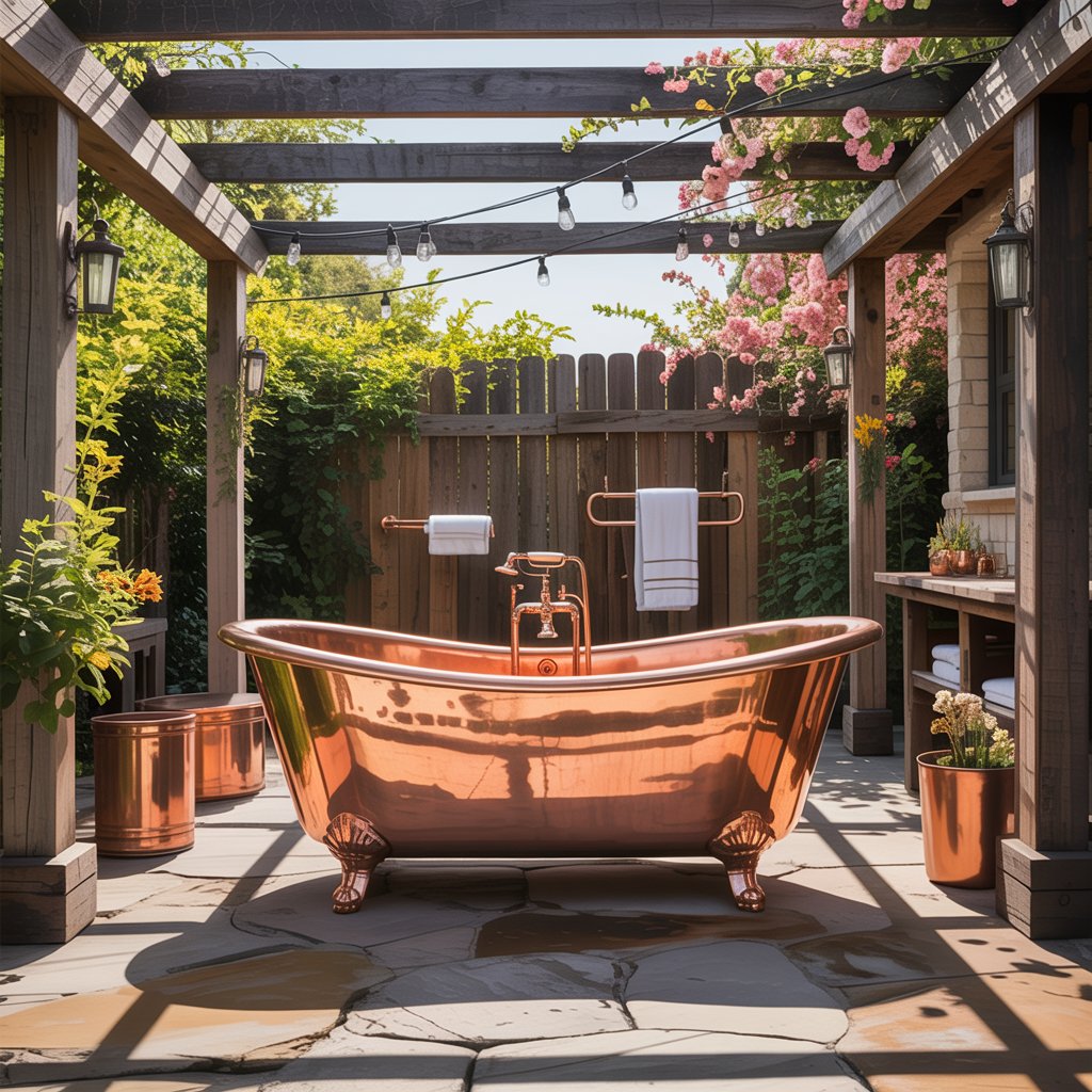 Copper Tub and Accents