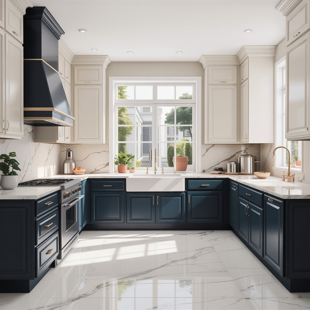 Embrace Two-Tone Cabinetry for Visual Depth