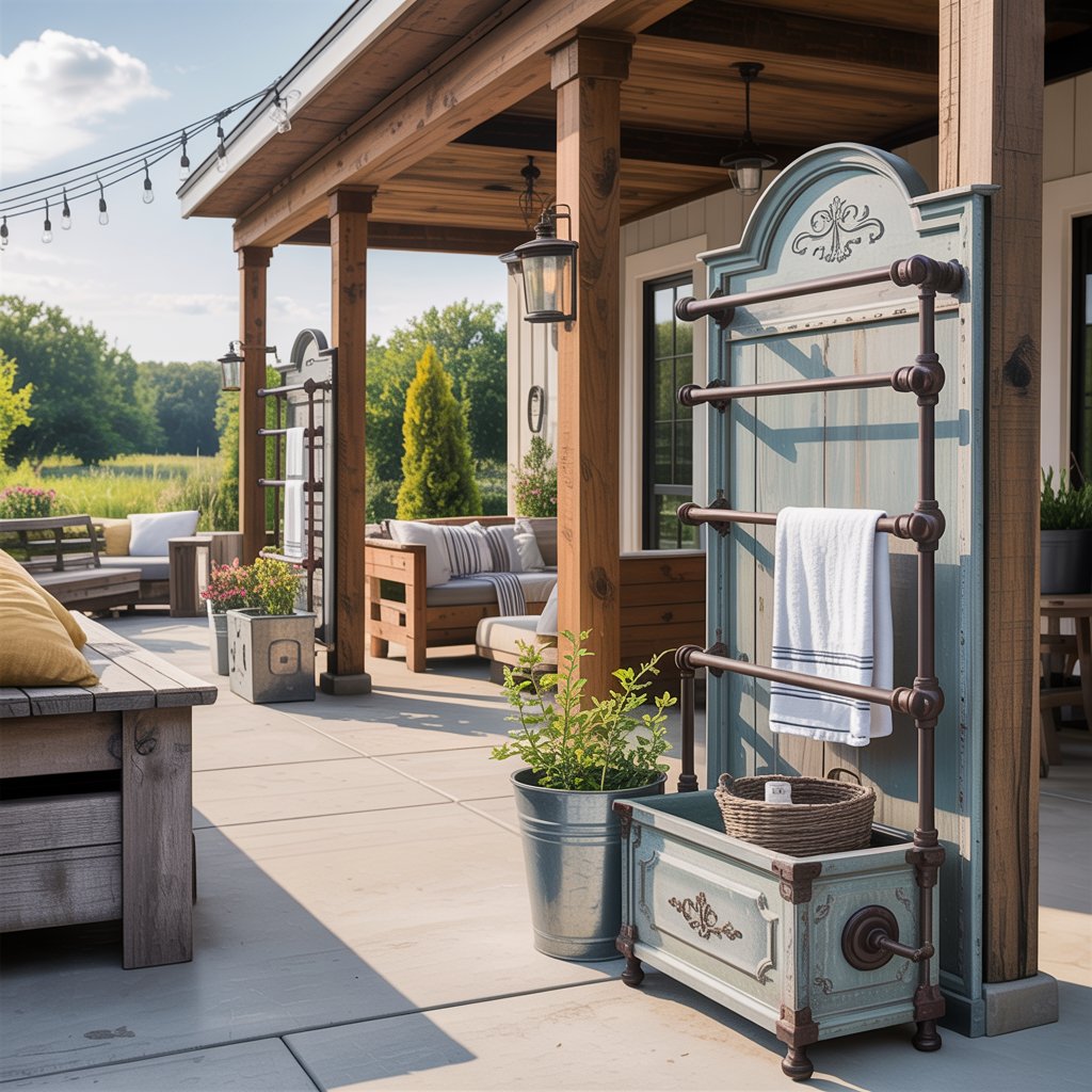  Farmhouse-Style Towel Racks