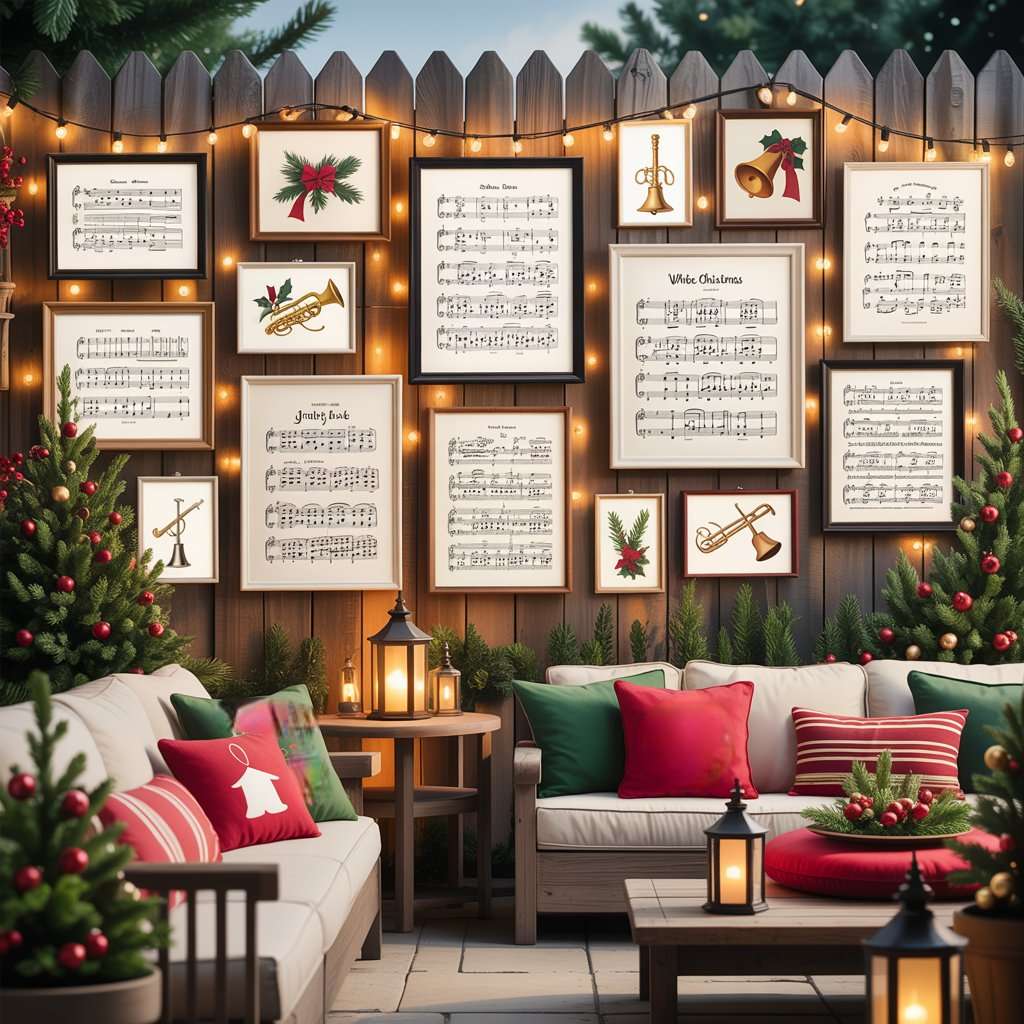 Framed Holiday Sheet Music