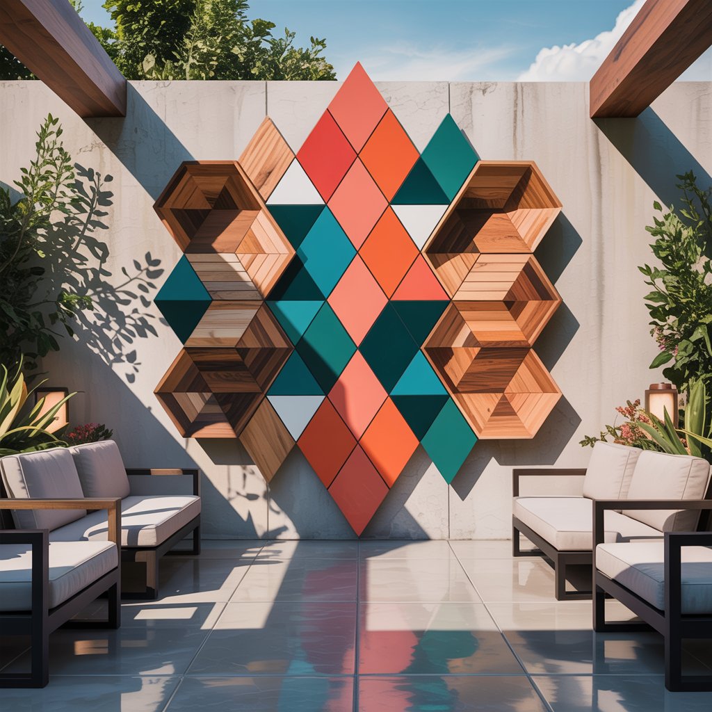 Geometric Wood Wall Art