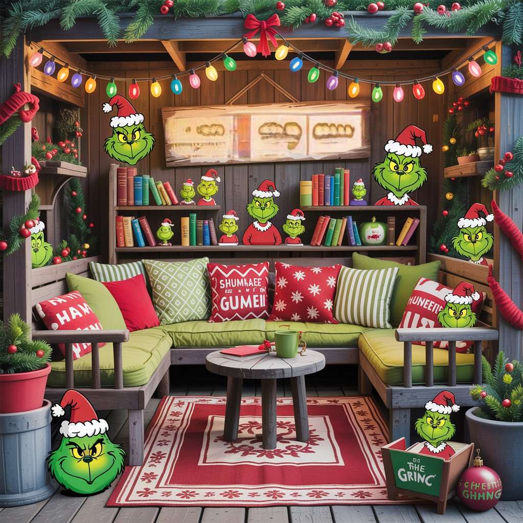 Grinch-Style Book Nook