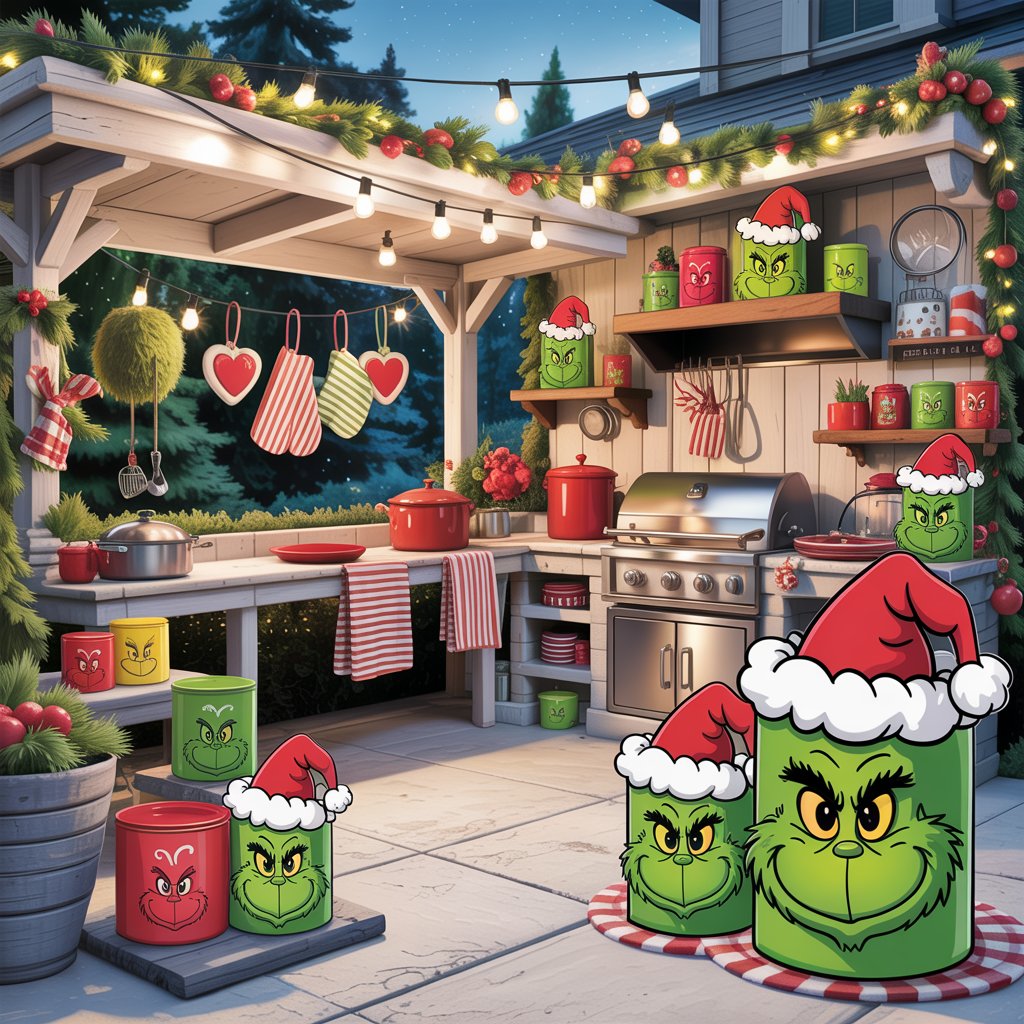 Grinch-Themed Kitchen Decor