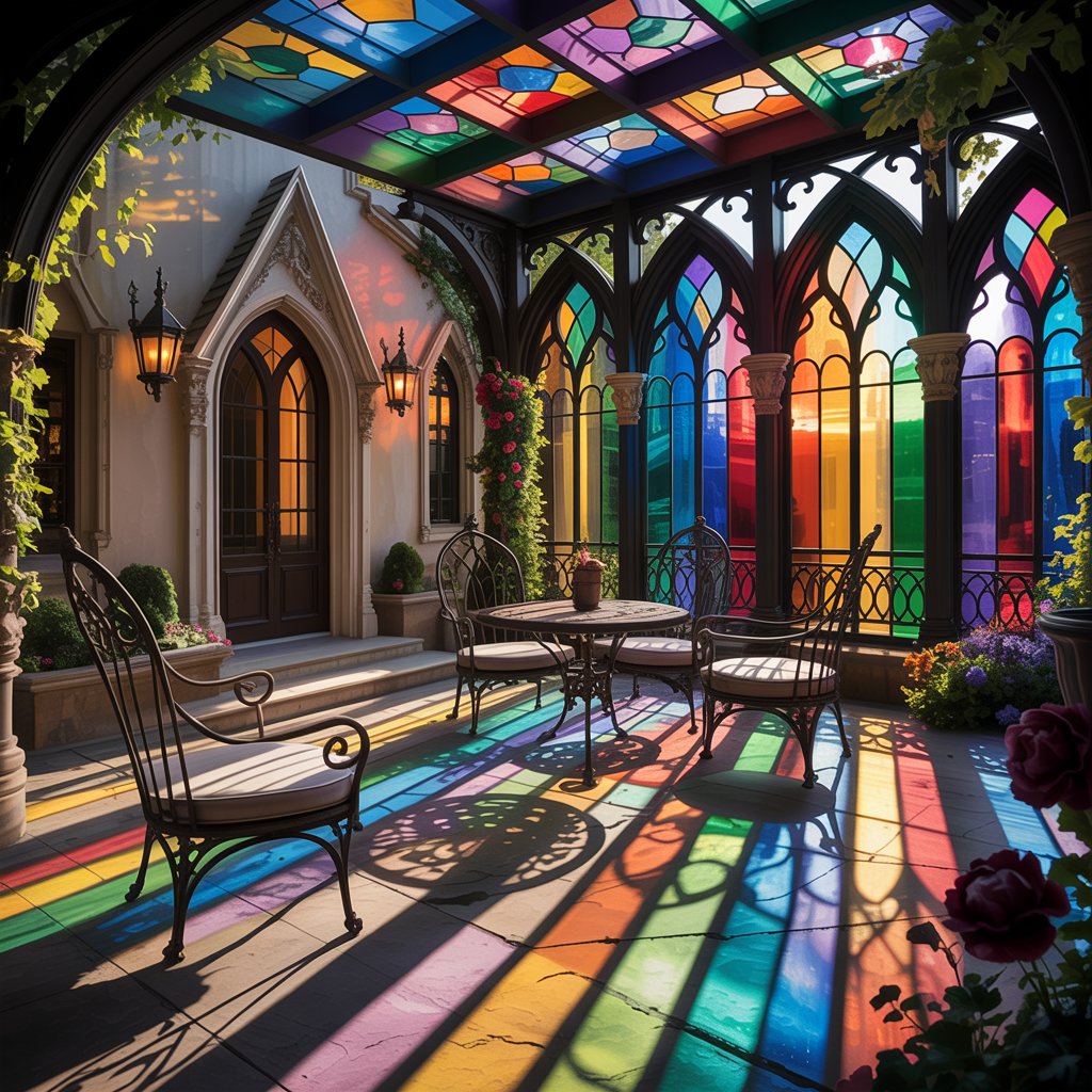 Incorporate Stained Glass Elements