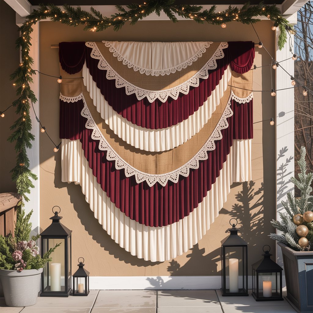 Layered Fabric Wall Hanging