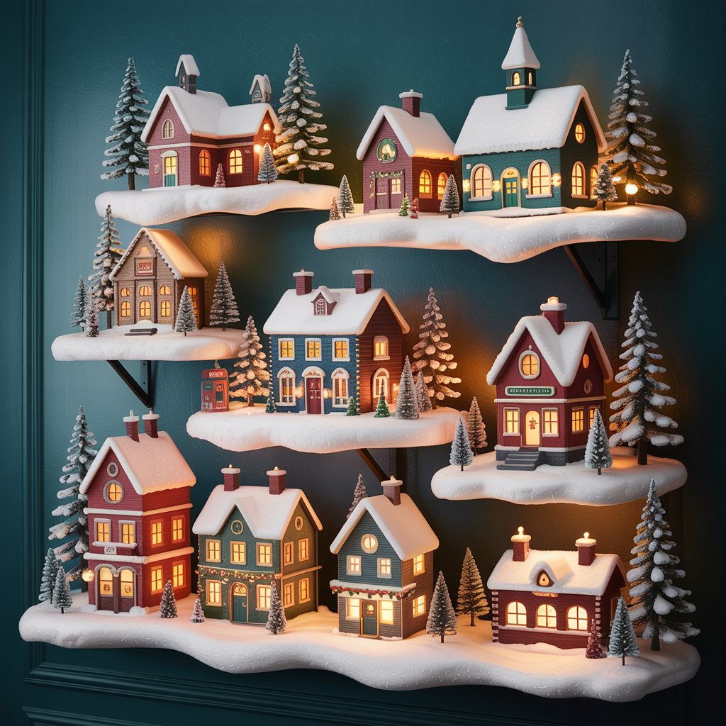 Miniature Village Wall Display