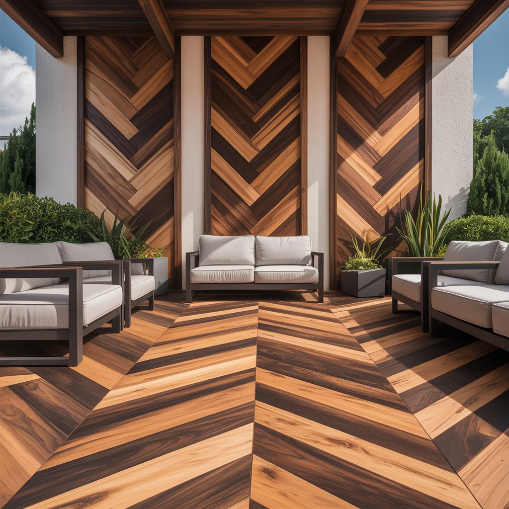 Modern Wood Paneling with Stain