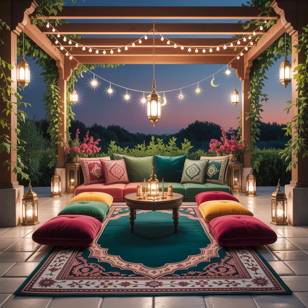 Ramadan-Themed Rugs and Floor Cushions