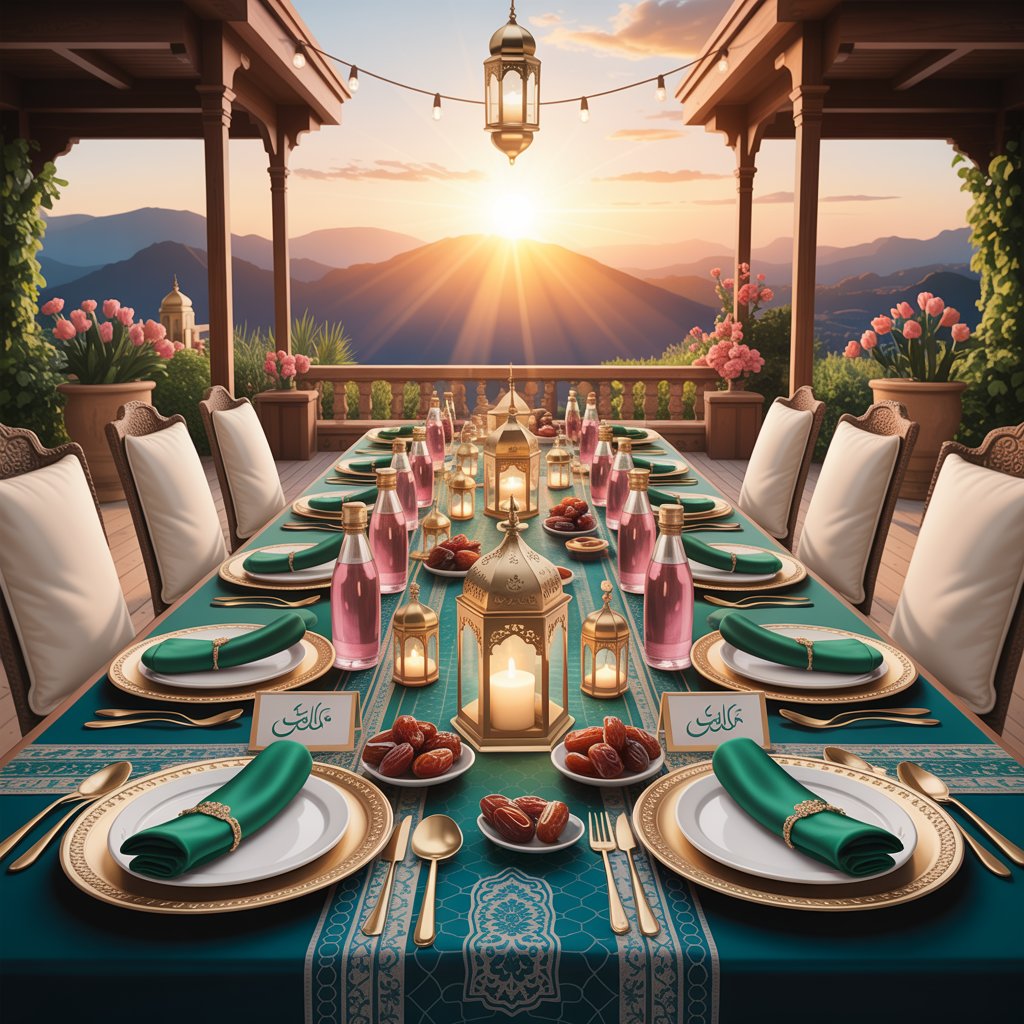 Ramadan-Themed Table Settings