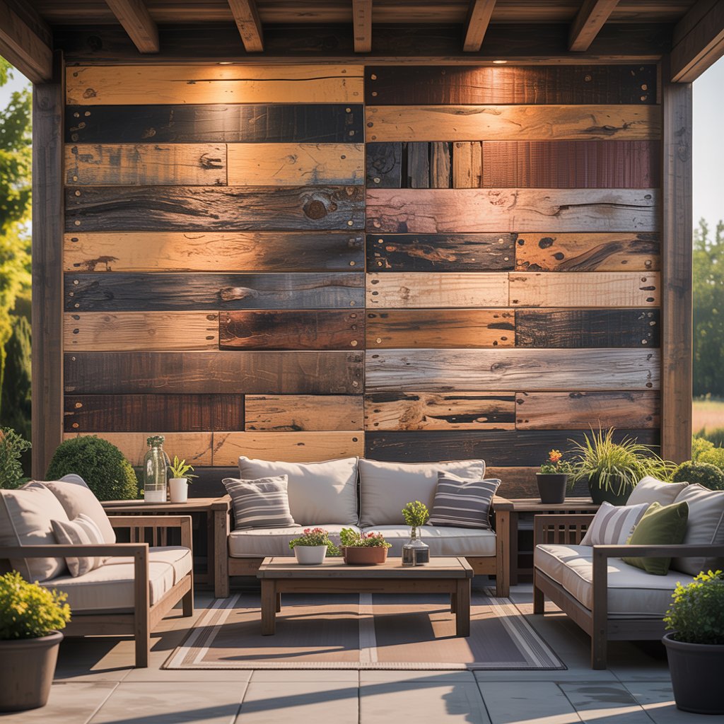 Rustic Barn Wood Accent Wall