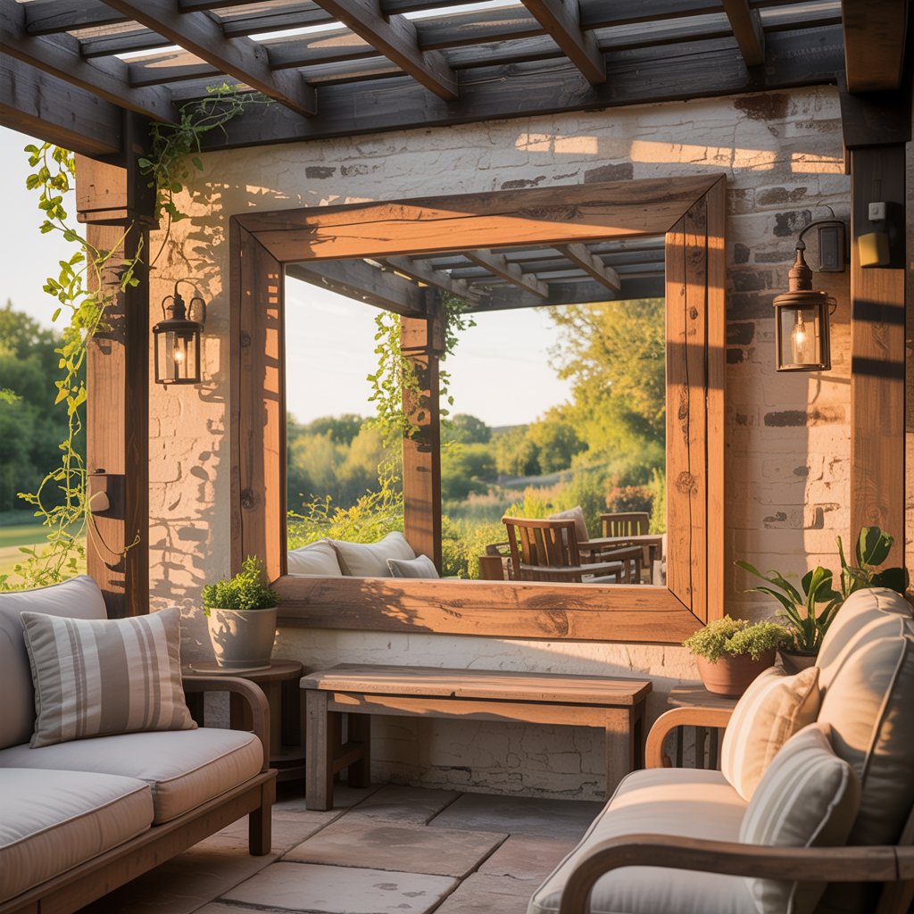 Rustic Wooden Mirrors