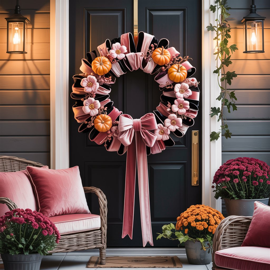 Velvet Ribbon Wreath