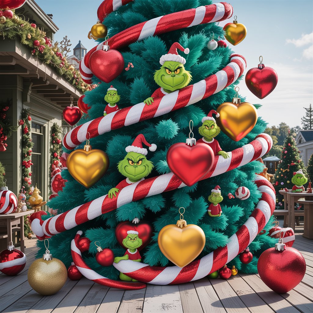 Whoville-Inspired Front Door Wreath