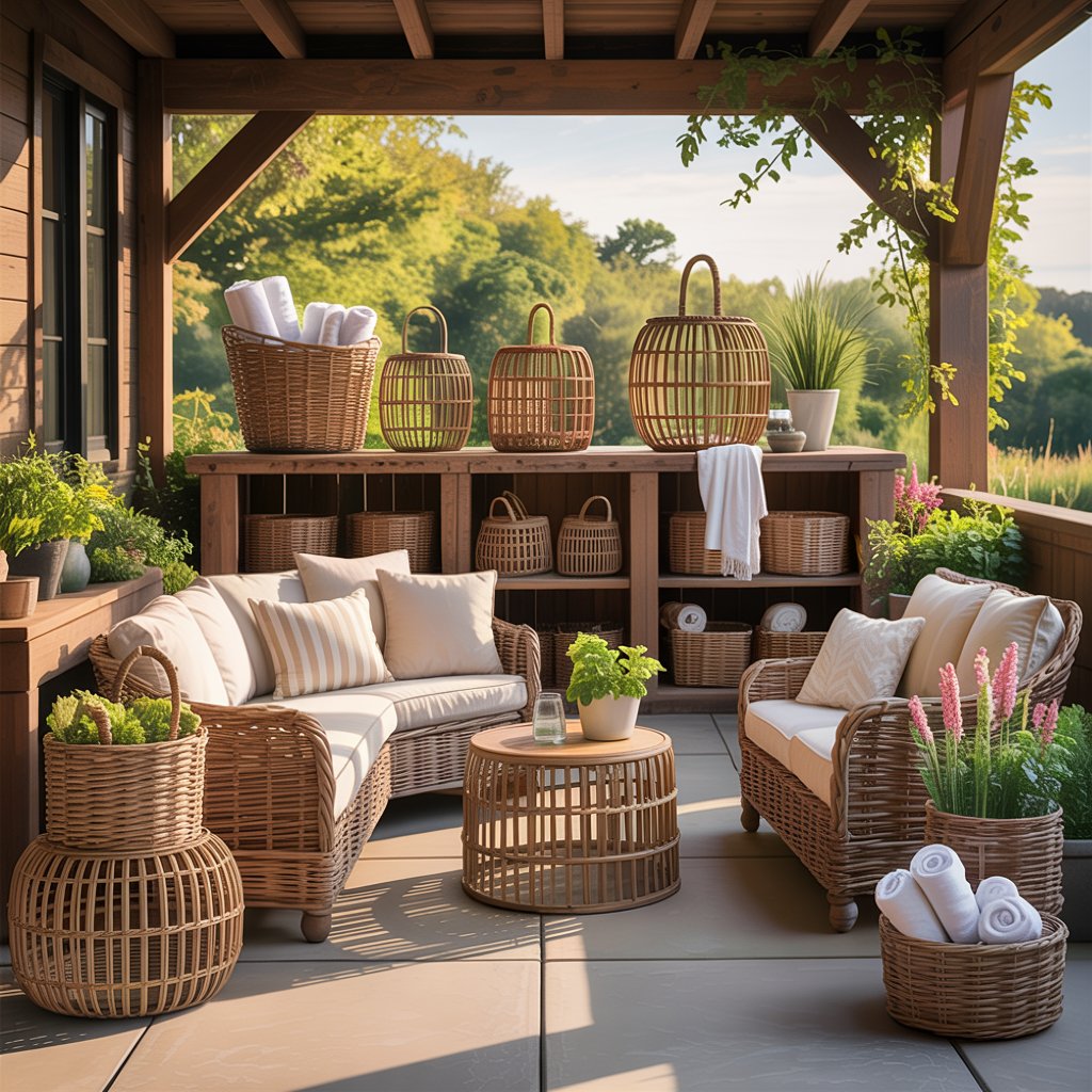 Wicker and Natural Fiber Baskets