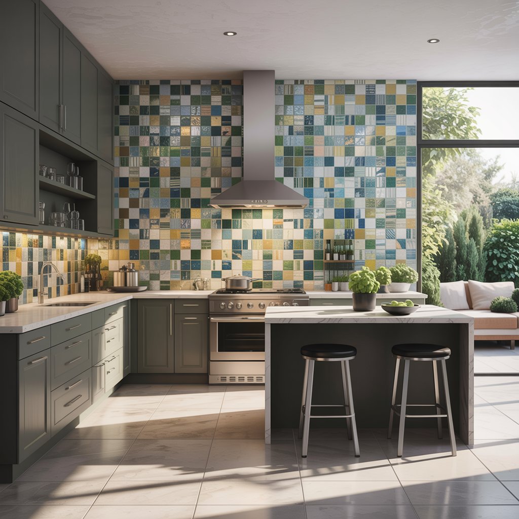 Statement Backsplash Walls