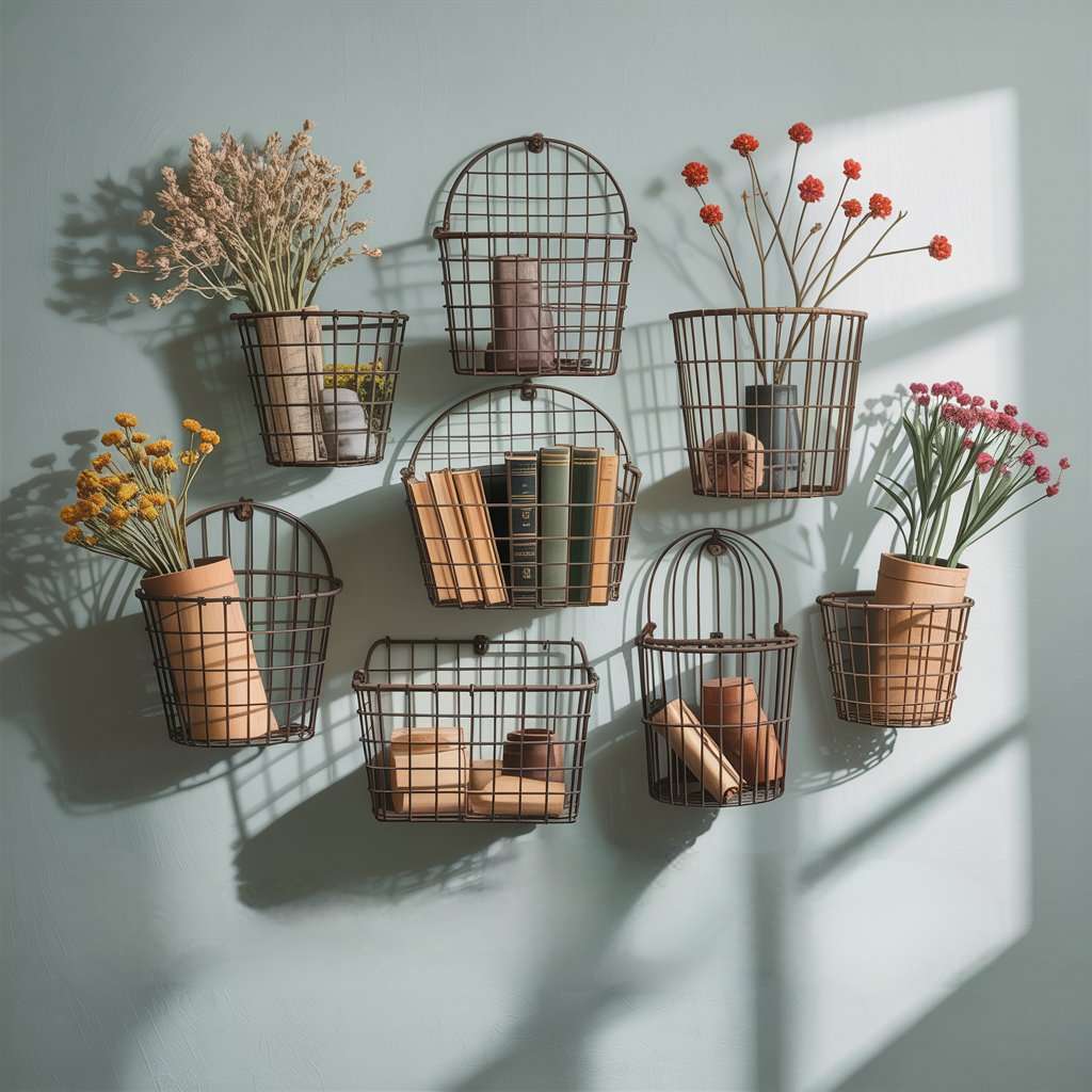 Wire Basket Wall Organizers