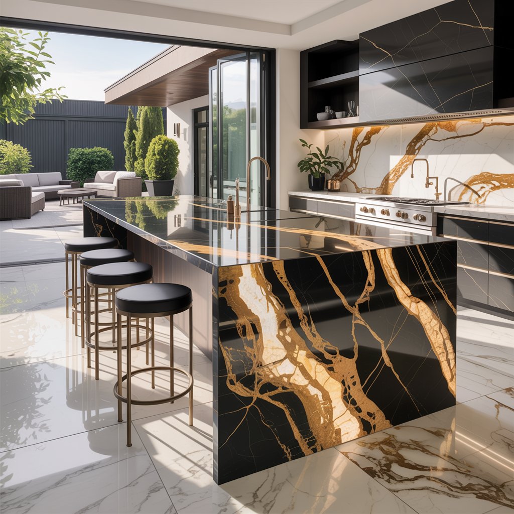  Waterfall Edge Countertop