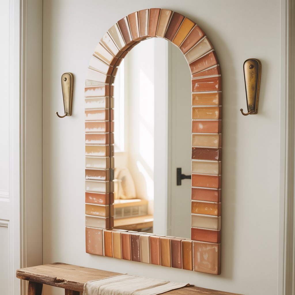 Farmhouse Arched Rustic Wall Mirror