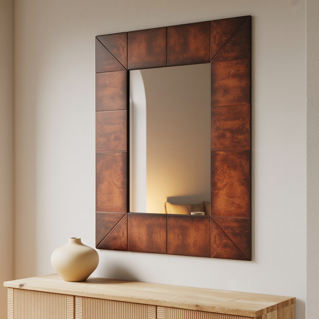Large Format Farmhouse Terracotta Slab Mirror